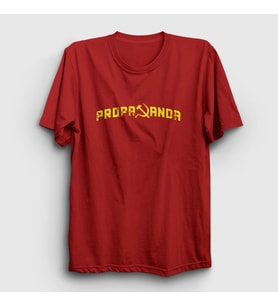Presmono Unisex Kırmızı Propaganda CCCP Sovyetler Birliği T-Shirt 267193tt (Kırmızı)