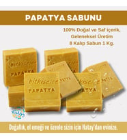 Bitkiselce Saf ve doğal içeriklerle Papatya Sabunu  950 gr (8 Kalıp)