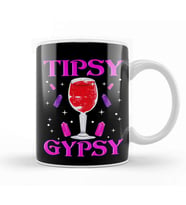 Cute Tipsy Gypsy Funny Halloween Drinking Wine Kupa Bardak Porselen