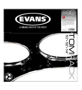 Evans ETP-EC1CTD-S EC1 Coated Tom Deri Seti (Standart - 12-13-16)