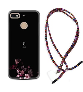 General Mobile GM8 Go GM9 GM20 Pro Plus Kılıf Boyun Asklı Rasta Silikon Love 1629