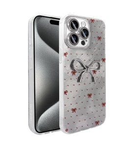 Apple iPhone 15 Pro Uyumlu Kılıf Kamera Korumalı Figürlü Zore Ponti Silikon Kapak (Açık Mavi)