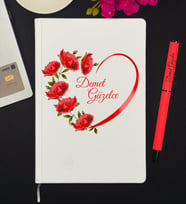 Anneye Hediye, Arkadaşa Hediye, Sevgiliye Hediye Kişiye Özel Defter Hediye Seti
