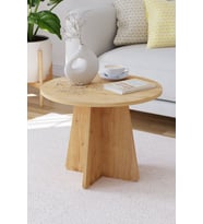 Mantar Orta Sehpa Yuvarlak 58 cm Safir Meşe