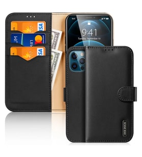 Dux Ducis iPhone 12 Pro Max Kılıf Mıknatıslı Cüzdanlı Deri Kılıf Hivo Serie - HUOBPS5270-4