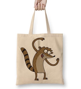 Regular Show Rickboy Bez Çanta Uzun Saplı