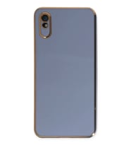 Newface Xiaomi Redmi 9A Kılıf Volet Silikon - Mavi