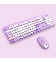 Hello Bear Mor Klavye Mouse Set