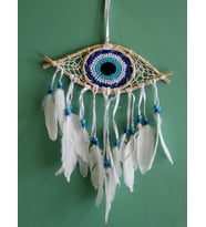 Rüya Kapanı Dream Catcher Göz Tasarımı Model 1 (Çok Renkli)