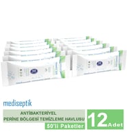 Mediseptik Antibakteriyel Perine Bölgesi Temizleme Havlusu 50 li x 12 adet
