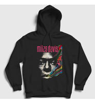 Presmono Unisex Siyah Colors Miles Davis Kapüşonlu Sweatshirt 446757tt