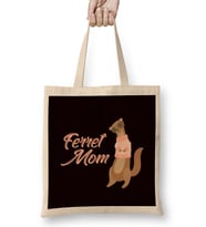 Ferret Mom Ferrets Lover Animal Welfare Polecat Fans Zoo Bez Çanta Uzun Saplı