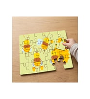 Seviml Arılar - Bees Tasarımlı 24 Parça Ahşap Çocuk Puzzle MPK0336