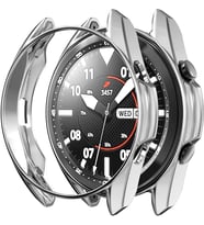 Lexroo Samsung Galaxy Watch 3 ile uyumlu 41 mm Wafture Silikon Çerçeve Kılıf Watch 3 ile uyumlu 41