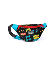 Coral High Kids Siyah Mavi Gamer Desenli Bel Çantası 11535