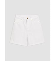 LCW Petite Beyaz Regular Fit Kadın Jean Şort
