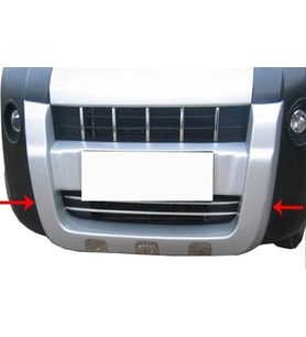 Fiat Fiorino Uyumlu Ön Koruma (Kromlu) Fiber 2008 Ve Sonrası