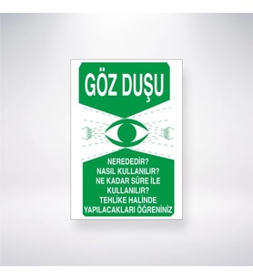 Göz Duşu Nerededir Nasil Kullanilir Ne Kadar Süre ile Kullanılır Tehlike Halinde Yapılacakları Öğren
