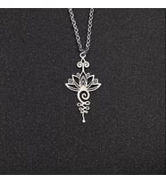 925 Ayar Gümüş  Lotus Çiçeği Kolye