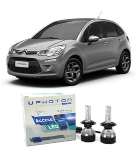 Citroen C3 Led Xenon Kısa Far Ampulü H7 Access Yeni Seri Beyaz 2002 - 2016