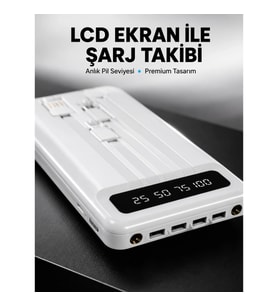Mey İthalat® 20.000mAh Taşınabilir Powerbank PD Teknolojili Çift USB Çıkışlı Yeni Nesil