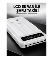Mey İthalat® 20.000mAh Taşınabilir Powerbank PD Teknolojili Çift USB Çıkışlı Yeni Nesil