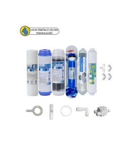 Purefer Açık kasa çift karbonlu Sertifikalı 6li Filmtec Dupon mebran Şeffaf 4lü mineral