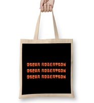 Oscar Robertson- Basketball gifts Vintage Retro Rainbow Quotes For BOYS AND Dad Bez Çanta Uzun Saplı