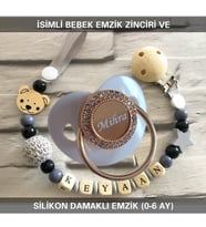 Sahi Aksesuar İsimli Emzik Zinciri ve İsimli Silikon Emzik BEZYI391