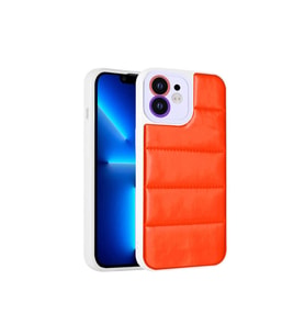 Apple iPhone 11 Uyumlu Kılıf Kamera Korumalı Airbagli Renkli Zore Seksek Kapak (Turuncu)