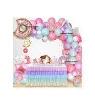DONUT FOLYO BALONLU ZİNCİR BALON SET