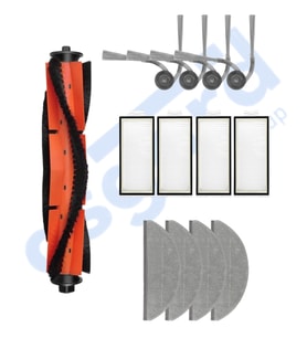 ROBOROCK S8 PRO/S8 PRO+/Q8+/Q8 MAX PRO+ Uyumlu 1 Ana Fırça 4 Yan Fırça 4 Filtre 4 Mop