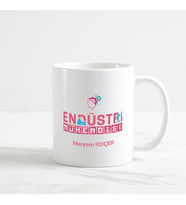 Endüstri Mühendisi Kupa Bardak (3. Tasarım) (Beyaz)