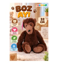 4467K BOZ AYI 32 CM KAHVERENGİ