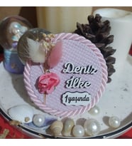 Söz-Nişan-Nikah-Kına-Bebek Hediyelik Hasır Magnet