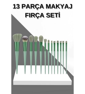 13 Parça Makyaj Fırça Seti Far Fırçası Allık Fırçası Yumuşak Uçlu