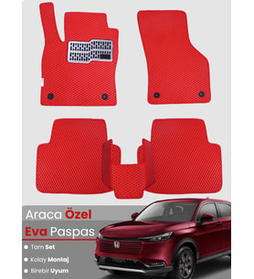 HONDA HRV (2021-2025) Uyumlu EVA Paspas Tam Set–Araca Özel,Kolay Montaj,Su Geçirmez