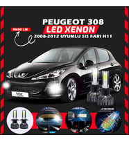 Peugeot 308 2008-2012 Sis Farı Uyumlu Şimşek Etkili Led Xenon Pro Series H1