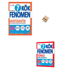 Fenomen 7. Sınıf Maarif Matematik ve Türkçe Kök Soru Bankası + Telefon Standı