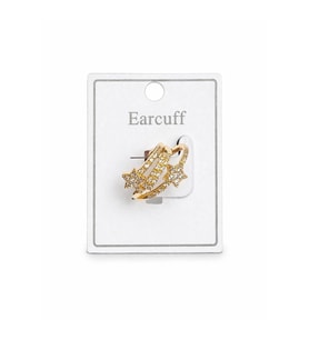 Çoklu Görünüm Zirkon Taşlı Yıldız Model Earcuff Kıkırdak Kıkırdak Küpe Gold Kararmaz Renk Atmaz