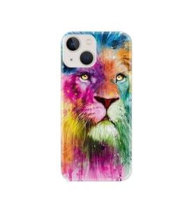 Apple iPhone 13 Kılıf Resimli Desenli Baskılı Silikon Kılıf Colorfull Leon 2 1388