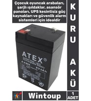 #Akü Sağlam Kuru Bakımsız Şarj Edilebilir Işıldak Oyuncak Araba Güç Kaynağı Akü 6v 4a 10.5x7x4.5 Cm
