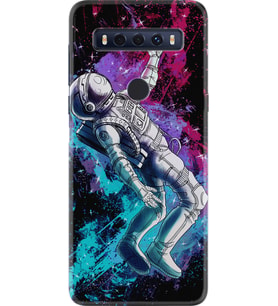 TCL 10 SE Kılıf Silikon Desen Astronot Signs 1753