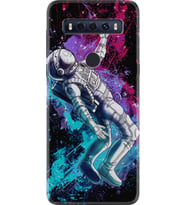 TCL 10 SE Kılıf Silikon Desen Astronot Signs 1753