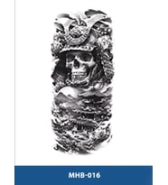 MHB-017 ORTA BOY KURUKAFA SAVAŞCI DESEN GEÇİCİ DÖVME-TATTO