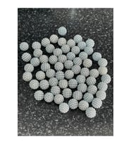 DELİKLİ İNCİ BONCUK  MAVİ RENK1 PAKET 50 ADET 1CM 