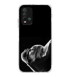 PrintiFy Xiaomi Redmi 9T ile Uyumlu Köpek 1 Kamera Korumalı Şeffaf Kılıf