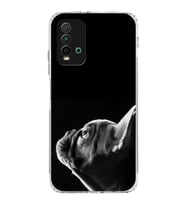 PrintiFy Xiaomi Redmi 9T ile Uyumlu Köpek 1 Kamera Korumalı Şeffaf Kılıf