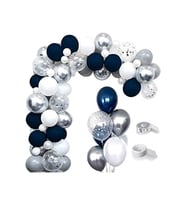 Çıtıpıtıstore Gümüş Lacivert Lüks Balon Zinciri