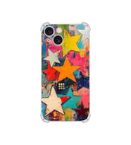 PrintiFy Apple iPhone 13 Mini ile Uyumlu Düşlerin Dansı Serisi Yıldız Dansı Tasarımlı Uv Baskılı Köşe Korumalı Antişok Kılıf